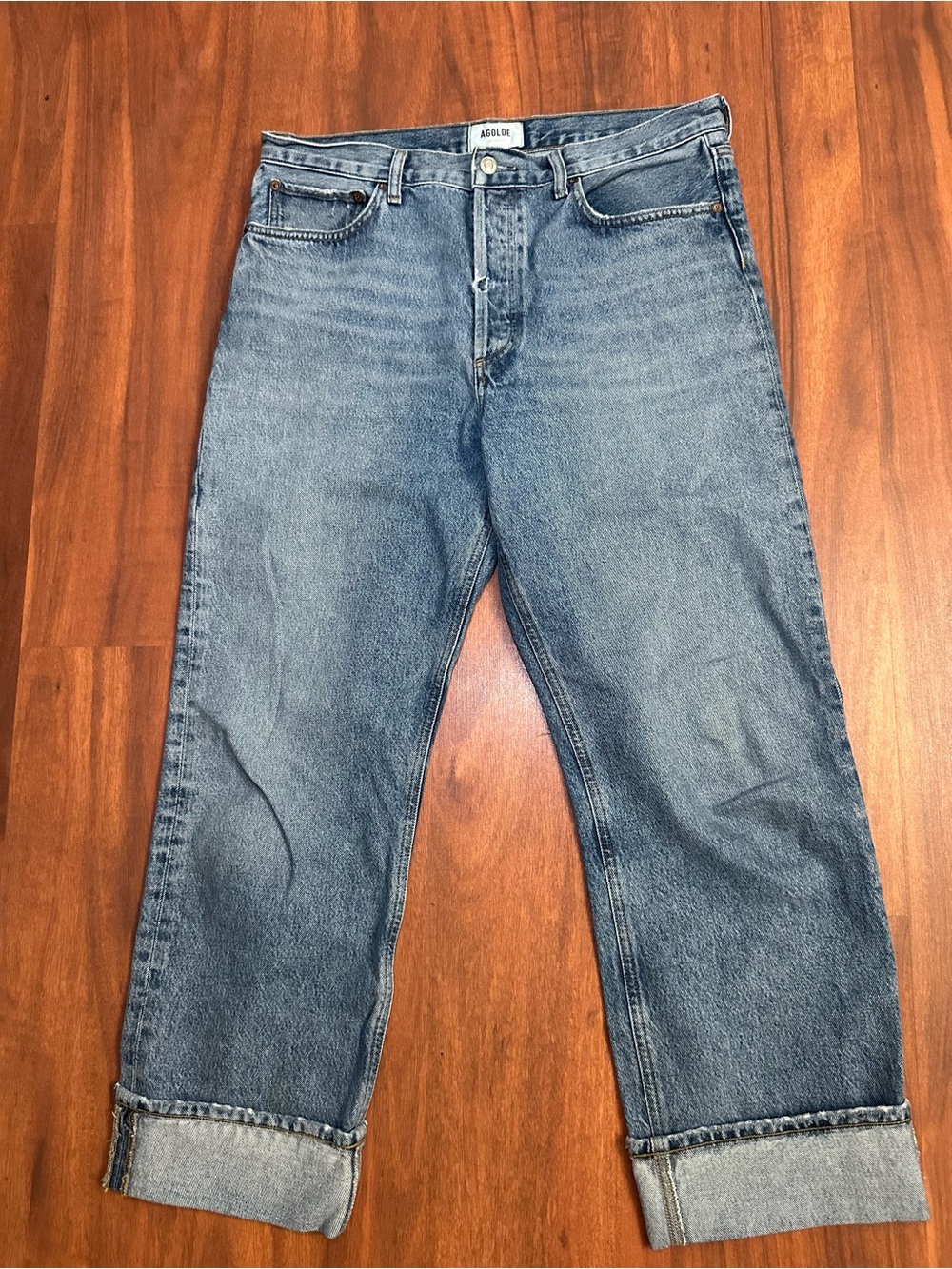 Agolde Fran Jean in Light Indigo Sz 29
